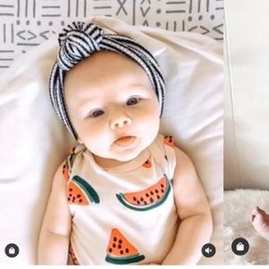 Spearmint baby twist knot headband